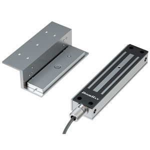 Комплект замка электромагнитного Mag-LOCK-KIT. В составе: замок электромагнитный накладной, пластина ответная металлическая, три Г-образных кронштейна для крепления замка и ответной части, комплект крепежа., трансформатор DH-TRANSFORMER., Mag-LOCK-KIT